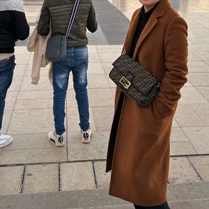 Aritzia Babaton Steadman Coat XXS Rich Caramel Womens LINED